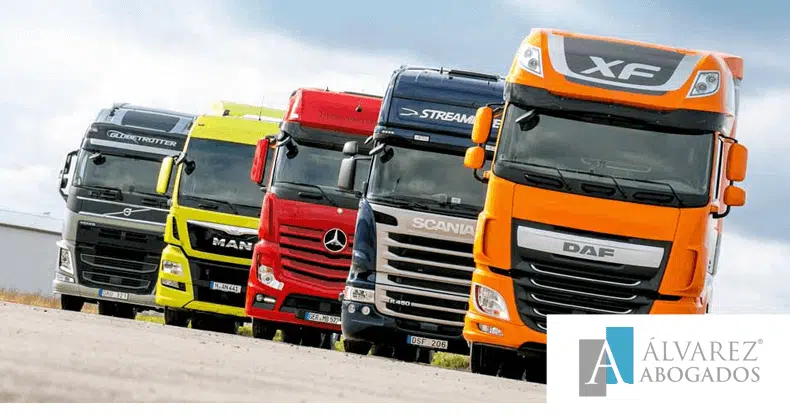 Cártel camiones Abogados Tenerife